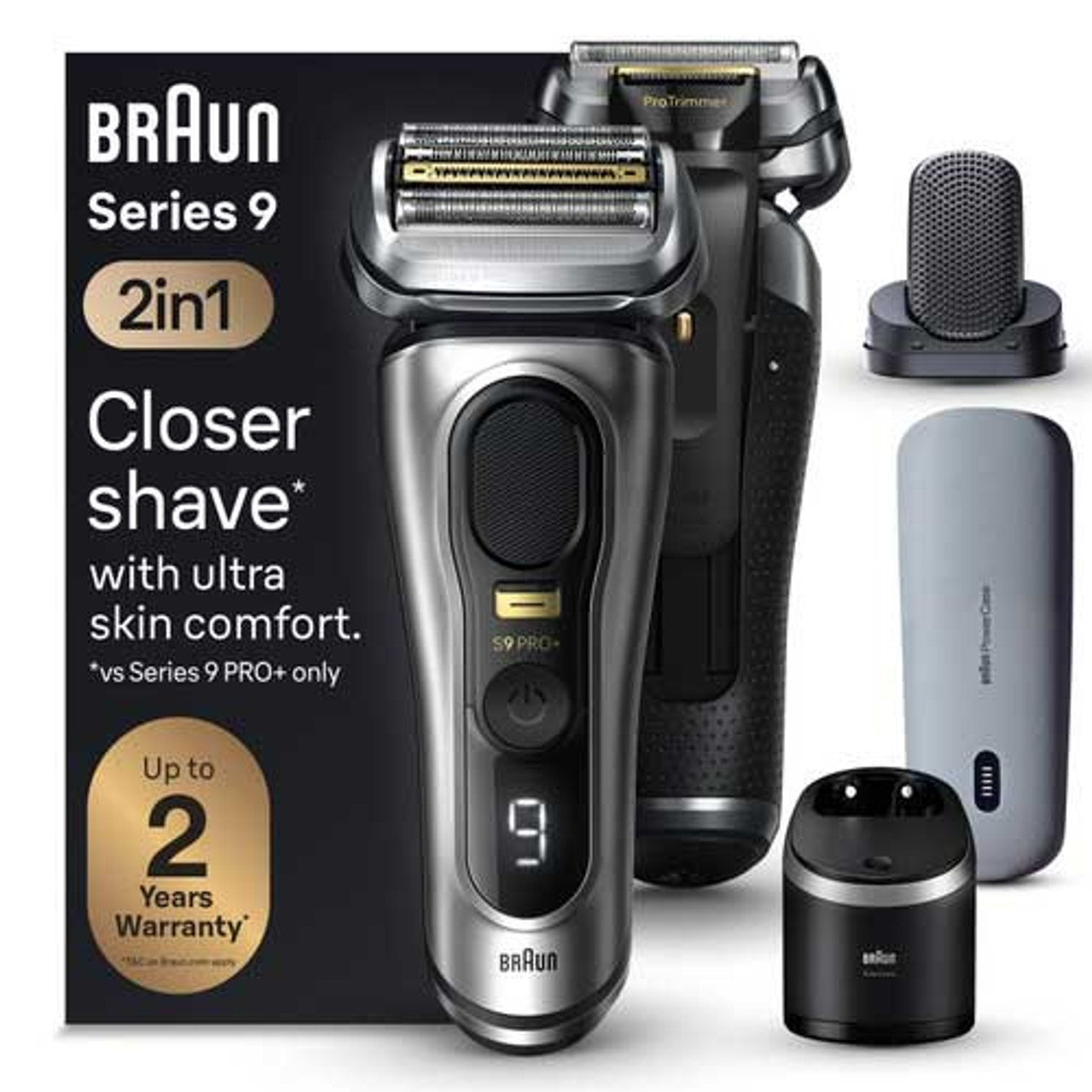 Braun Series 9 PRO+ Electric Shaver with PowerCase, 6-in-1 SmartCare Center, ProComfort Head, 9599cc for Men | New Arrivals