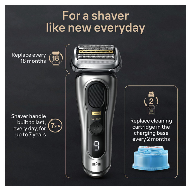 Braun Series 9 PRO+ Electric Shaver with PowerCase, 6-in-1 SmartCare Center, ProComfort Head, 9599cc for Men | New Arrivals
